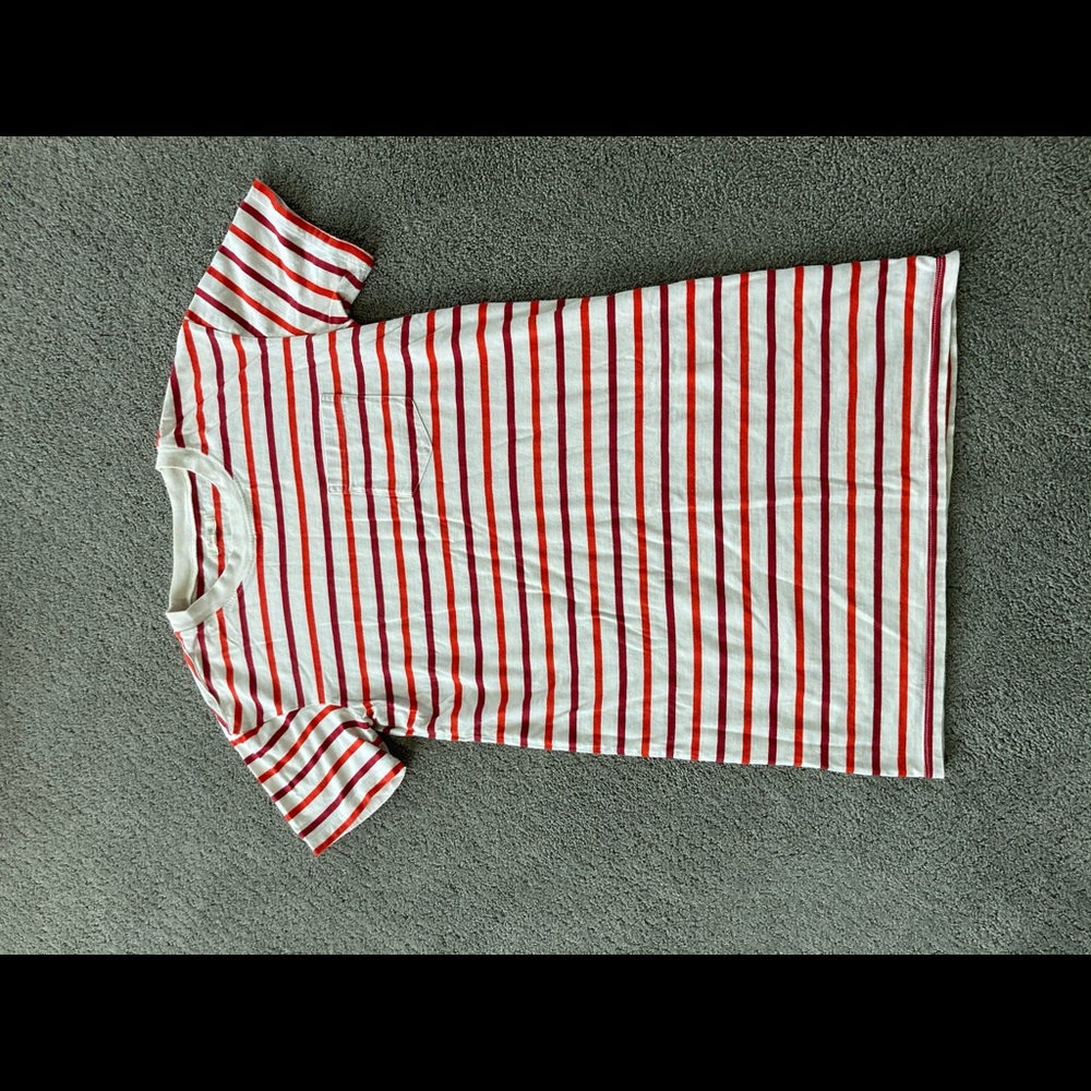 Madewell striped shirt dress